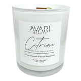 Citrine Candle – Energy, Abundance & Joy | Orange Neroli Bergamot Candle