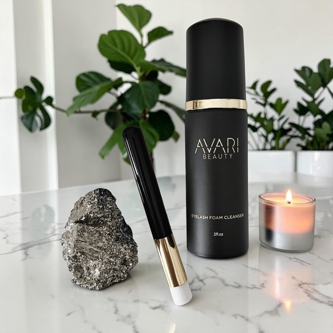 Eyelash Foam Cleanser and Brush
