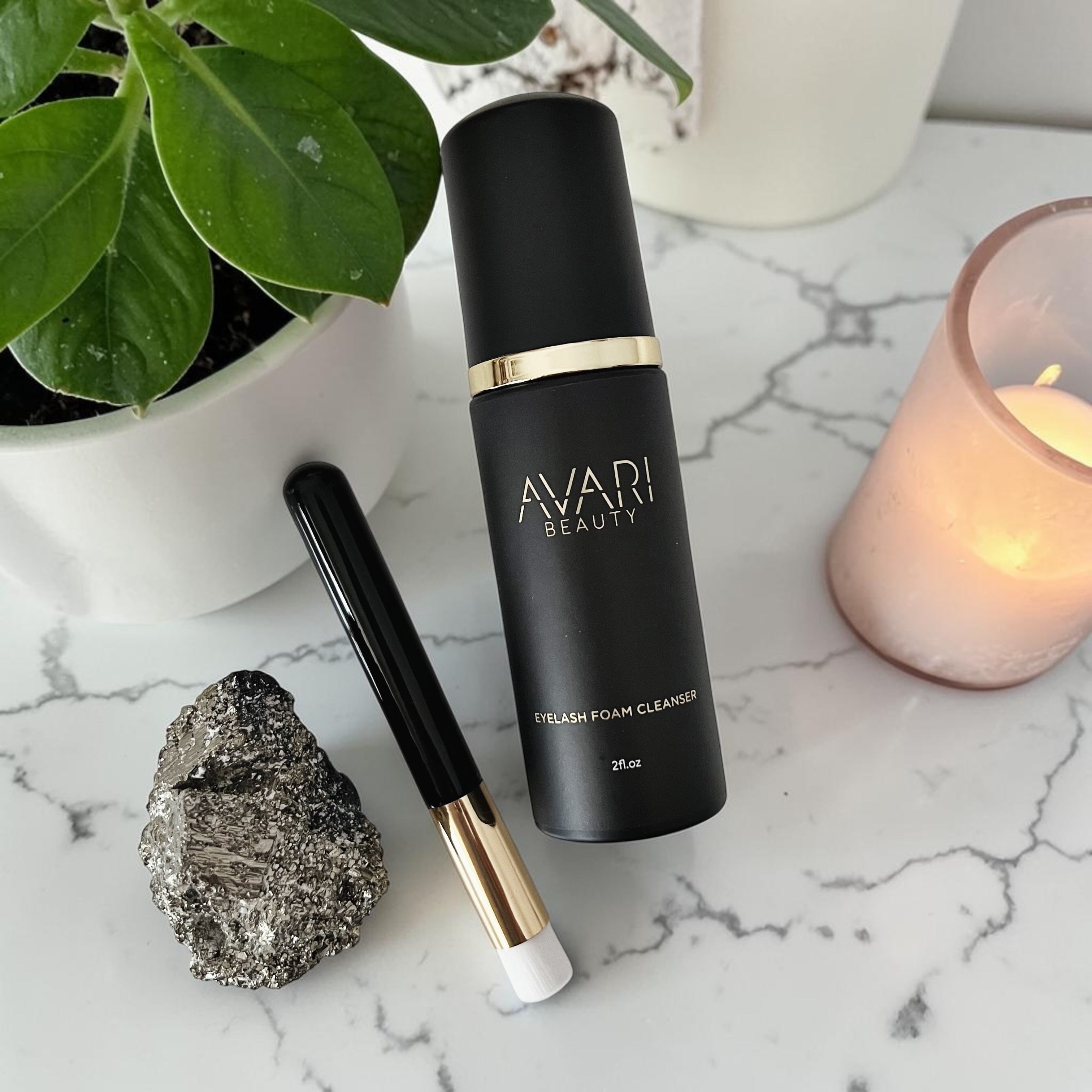 Eyelash Foam Cleanser and Brush