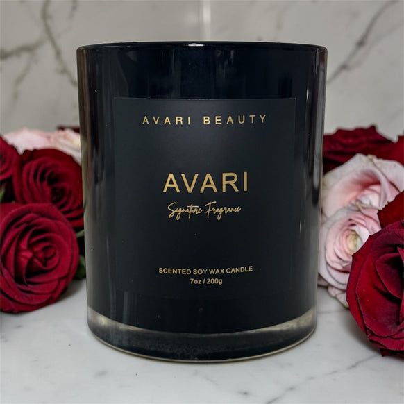 Avari Signature Candle – Crystal-Infused Self Love & Abundance Candle