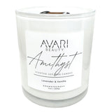 Amethyst Candle – Calm, Clarity & Rest | Lavender Vanilla Soy Candle