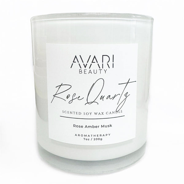 Rose Quartz Scented Soy Wax Candle