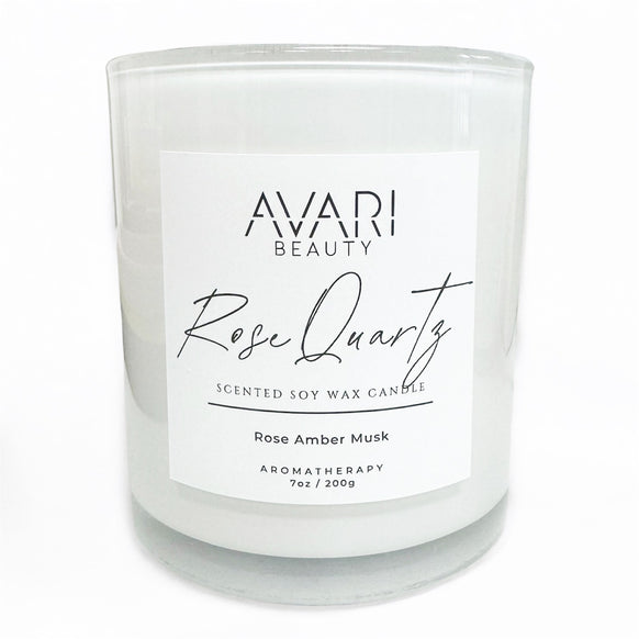 Rose Quartz Scented Soy Wax Candle