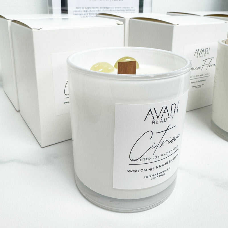 Citrine Scented Soy Wax Candle
