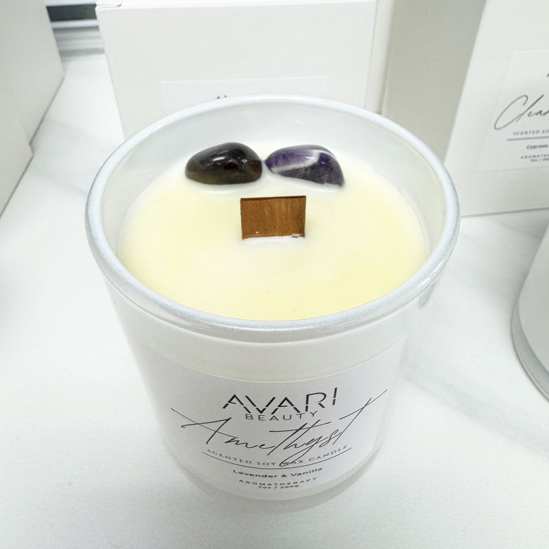 Amethyst Scented Soy Wax Candle