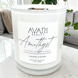 Amethyst Candle – Calm, Clarity & Rest | Lavender Vanilla Soy Candle