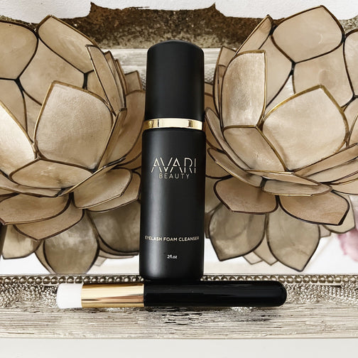 Eyelash Foam Cleanser and Brush AVARI BEAUTY